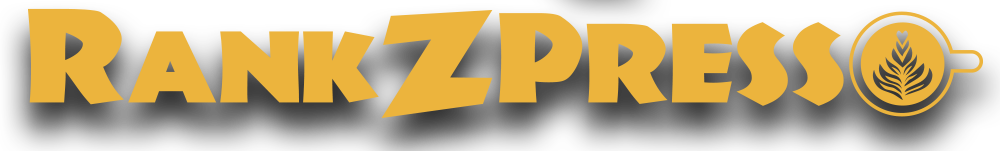 rankzpresso logo in yellow color
